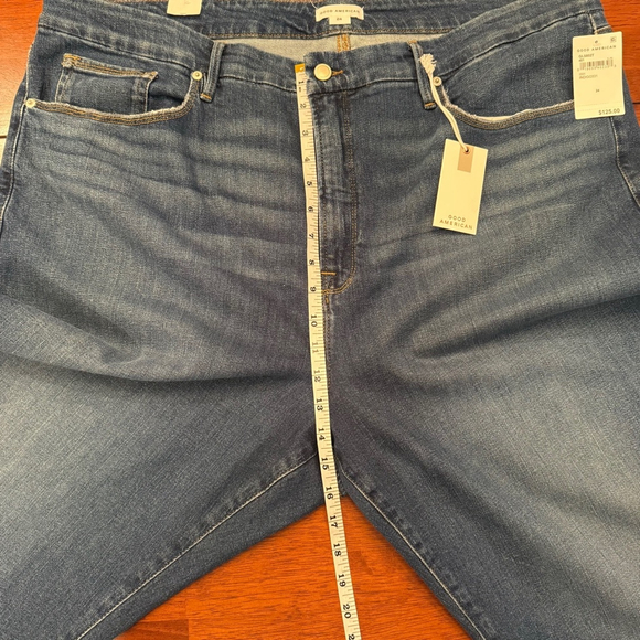 NWT Good American Good Legs Straight Jeans Medium Wash Plus Size 24 - Picture 9 of 12